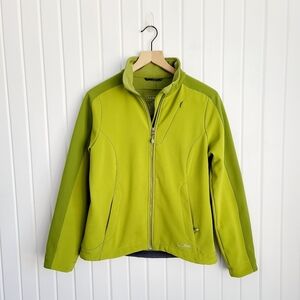 L.L. Bean Women's Lime Green Zip Front Casual Jacket Size Small